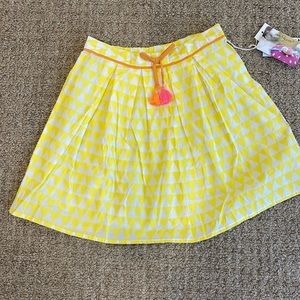 Everbloom yellow skirt girls size 7 NWT